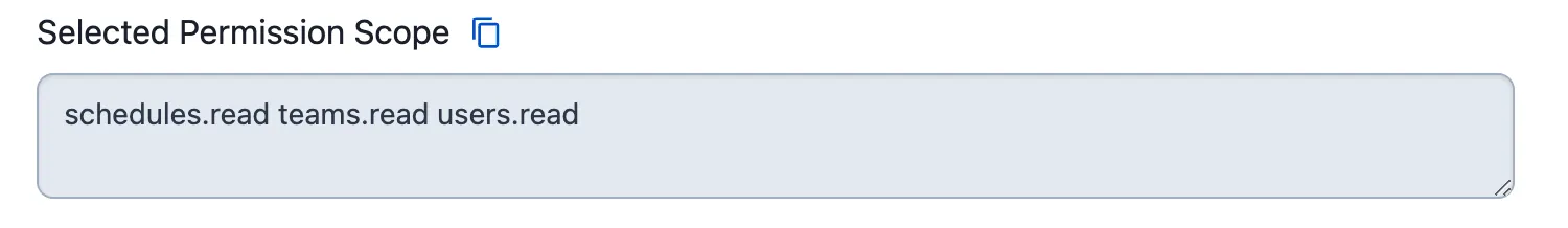 Completed app configuration